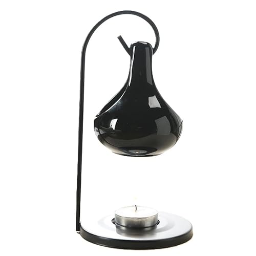 Keramik Duftöl-Brenner, Hexenkessel Design, Ölverdämpfer für ätherische Öle, mit Teelicht-Halter, Halloween Deko (Schwarz 2) von Rosberger Pflaster