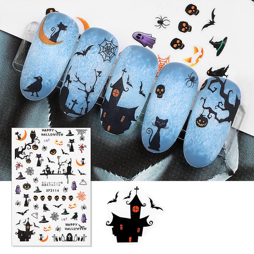 "Selbstklebende Nagelsticker "" Halloween Theme ." von RoseBudsDesignGoods