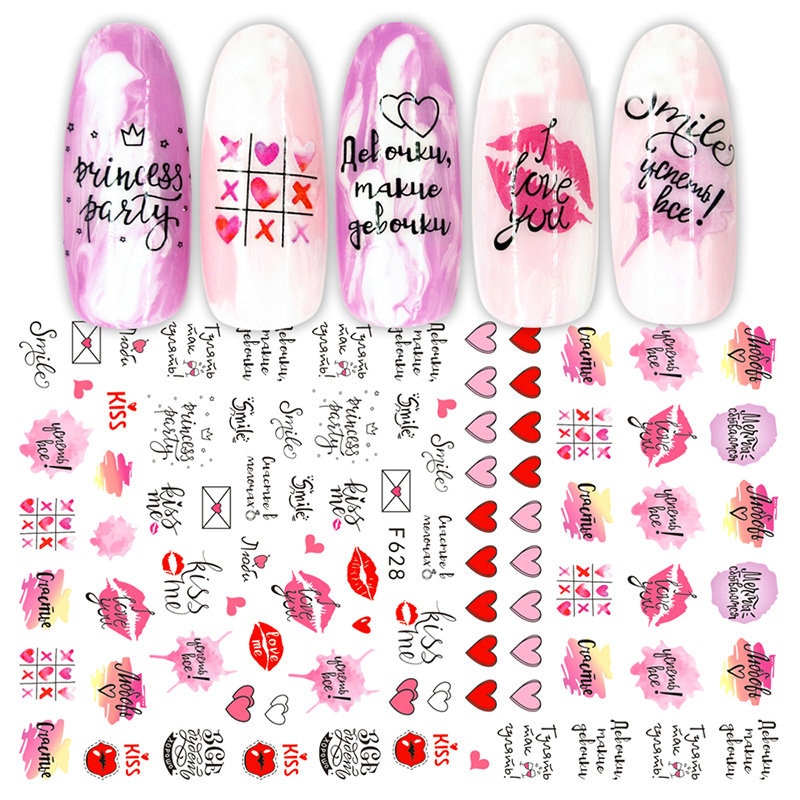 Valentinstag Nail Art Aufkleber " von RoseBudsDesignGoods
