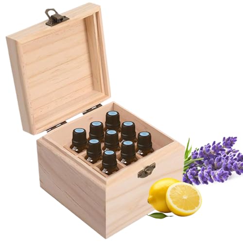 RoseFlower 16 Löcher Ätherisches Öl Aufbewahrungsbox Duftöle Display Ständer Behälter, Essential Oil Bottles Storage Box Kofferorganizer Kosmetikorganiser für Nagellack, Duftöle, Kosmetik, Lippenstift von RoseFlower