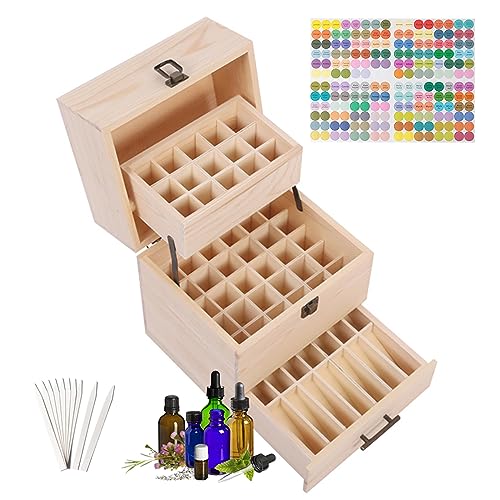 RoseFlower 3 Etage Holz Ätherisches Öl Organisator Behälter Duftöle Display Ständer, 59 Löcher Aufbewahrungsboxen Raumdüftezubehör Koffer für Nagellack Duftöle Kosmetik Duftöldiffusoren Lippenstift RoseFlower 3 Etage Holz Ätherisches Öl Organisator Behälter Duftöle Display Ständer, 59 Löcher Aufbewahrungsboxen Raumdüftezubehör Koffer für Nagellack Duftöle Kosmetik Duftöldiffusoren Lippenstift von RoseFlower
