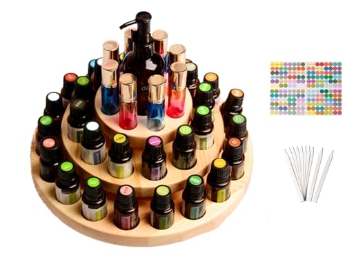 RoseFlower 3 Etage Luxus Holz Ätherisches Öl Organisator Behälter Duftöle Display Ständer, 39 Löcher Aufbewahrung Box Raumdüftezubehör für Nagellack, Duftöle, Kosmetik, Stain und Lippenstift RoseFlower 3 Etage Luxus Holz Ätherisches Öl Organisator Behälter Duftöle Display Ständer, 39 Löcher Aufbewahrung Box Raumdüftezubehör für Nagellack, Duftöle, Kosmetik, Stain und Lippenstift von RoseFlower