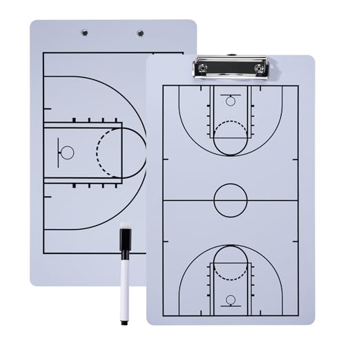 RoseFlower Magneten Basketball Taktikboard, Professional Basketball Taktiktafel Taktikbrett Trainermappe Basketball Coaching Board mit Magnete Stifte Radiergummi - Ideal für Spielanpassungen Taktiken von RoseFlower