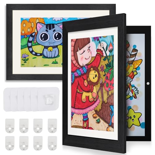 2 STÜCK Bilderrahmen Kinderzeichnungen A4 Kinder Kunstrahmen Frontöffnung Befüllbarer Bilderrahmen Aufklappbar kinderkunstrahmen zur Aufbewahrung Darstellung von Kinderzeichnungen Kunstwerken Schwarz 2 STÜCK Bilderrahmen Kinderzeichnungen A4 Kinder Kunstrahmen Frontöffnung Befüllbarer Bilderrahmen Aufklappbar kinderkunstrahmen zur Aufbewahrung Darstellung von Kinderzeichnungen Kunstwerken Schwarz von Roselee