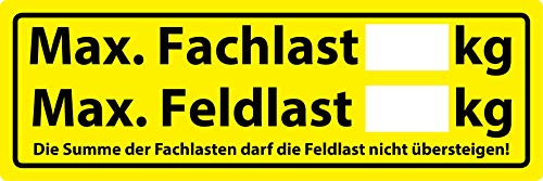 Rosenbaum Offsetdruck Regalaufkleber 10 Stück Max. Fachlast/Feldlast DIN EN 15635-150 x 50 mm Aufkleber Regal Gelb PVC Weich -40 bis +80 °C Polyacrylat Permanent Außen/Innen Rosenbaum Offsetdruck Regalaufkleber 10 Stück Max. Fachlast/Feldlast DIN EN 15635-150 x 50 mm Aufkleber Regal Gelb PVC Weich -40 bis +80 °C Polyacrylat Permanent Außen/Innen von Rosenbaum Offsetdruck