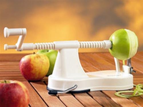Apfelschäler weiß - Äpfel in Sekunden perfekt schälen und schneiden! von Rosenstein & Söhne