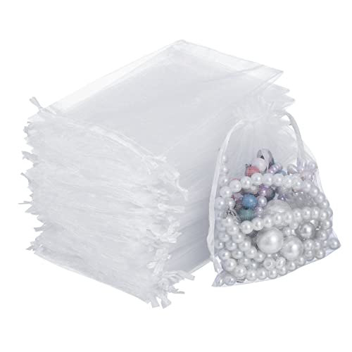 RosewineC 100 Stück Organzasäckchen Weiß 10x15 cm, Organzabeutel Geschenk Säckchen, Geschenkbeutel Organza, Schmuckbeutel, Hochzeit-Säckchen, Lavendelsäckchen-Säckchen, Hochzeitsbevorzugung RosewineC 100 Stück Organzasäckchen Weiß 10x15 cm, Organzabeutel Geschenk Säckchen, Geschenkbeutel Organza, Schmuckbeutel, Hochzeit-Säckchen, Lavendelsäckchen-Säckchen, Hochzeitsbevorzugung von RosewineC