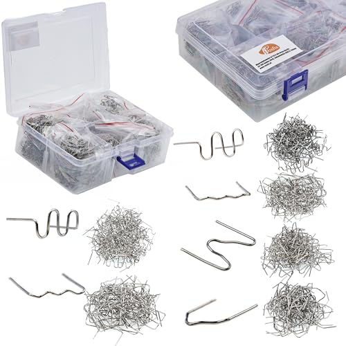 Rosfix Klammern für Kunststoff – 600 Stück, 6 Typen | Durchmesser 0.8/0.6mm, Silber, Karbonstahl | Montagen & Reparaturen | Werkzeugset Plastikbox Rosfix Klammern für Kunststoff – 600 Stück, 6 Typen | Durchmesser 0.8/0.6mm, Silber, Karbonstahl | Montagen & Reparaturen | Werkzeugset Plastikbox von Rosfix