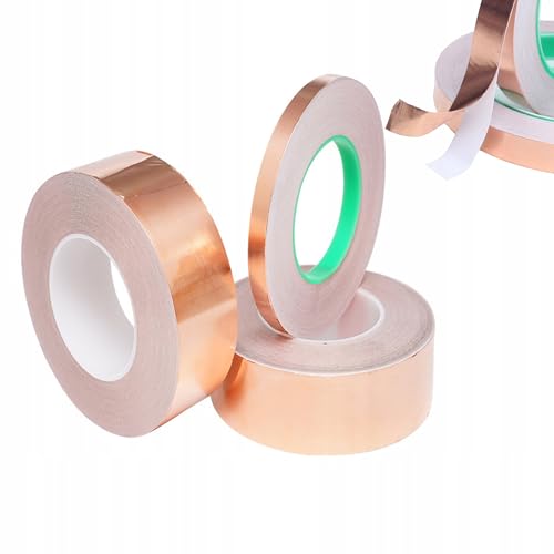 Rosfix – Kupferband elektrisch leitend | 20mm x 50m, 0,05mm Dicke, doppelseitig | für Glasmalerei, DIY-Projekte, EMI-Abschirmung | Klebeband Rosfix – Kupferband elektrisch leitend | 20mm x 50m, 0,05mm Dicke, doppelseitig | für Glasmalerei, DIY-Projekte, EMI-Abschirmung | Klebeband von Rosfix