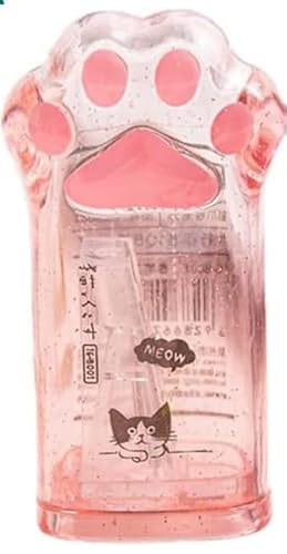 1 x rosa Kawaii-Bleistiftspitzer mit Katzenpfoten-Deckel, tragbar, niedlich, manueller Bleistiftspitzer, ästhetischer Bleistiftspitzer für Kinder, Erwachsene, Reisen, Schule, Büro, Schreibwaren 1 x rosa Kawaii-Bleistiftspitzer mit Katzenpfoten-Deckel, tragbar, niedlich, manueller Bleistiftspitzer, ästhetischer Bleistiftspitzer für Kinder, Erwachsene, Reisen, Schule, Büro, Schreibwaren von Rosojodg
