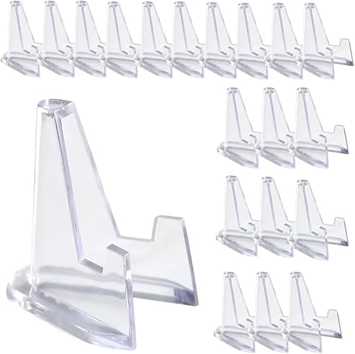20 Stück transparente Mini-Staffelei aus Acryl, transparenter Münzständer, Sammelkartenständer, Mini-Kartenhalter für Karten, Münzen, Medaillen, Handwerk, Sammlerstücke, Display, 3,6 cm hoch 20 Stück transparente Mini-Staffelei aus Acryl, transparenter Münzständer, Sammelkartenständer, Mini-Kartenhalter für Karten, Münzen, Medaillen, Handwerk, Sammlerstücke, Display, 3,6 cm hoch von Rosojodg