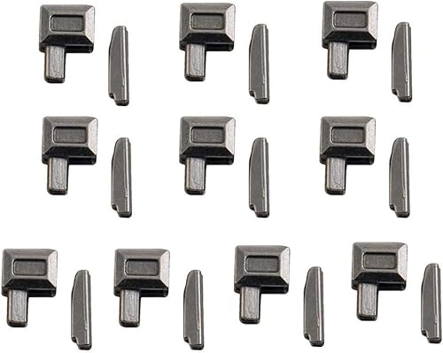 10 Stück Metall-Reißverschlussschieber, Einsteckstift, Bodenstopper für Reparatur, Reißverschluss-Nähen, Ersatz, DIY-Schnallen 10 Stück Metall-Reißverschlussschieber, Einsteckstift, Bodenstopper für Reparatur, Reißverschluss-Nähen, Ersatz, DIY-Schnallen von Rosojodg