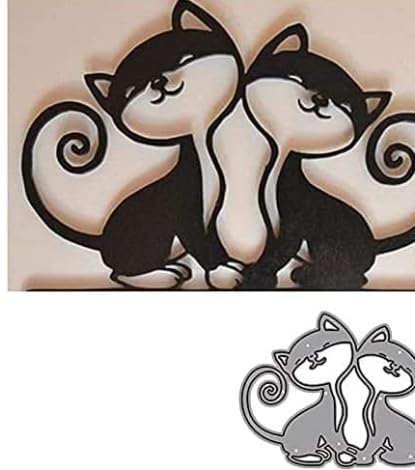 Rosojodg, Silberne Metall-Stanzformen für die Kartenherstellung, Katze für Scrapbooking, Fotoalben, Prägung, dekorative Karten, Stanzformen für Scrapbooking Rosojodg, Silberne Metall-Stanzformen für die Kartenherstellung, Katze für Scrapbooking, Fotoalben, Prägung, dekorative Karten, Stanzformen für Scrapbooking von Rosojodg