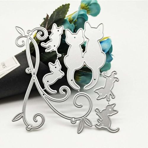 Silberne Stanzformen für Scrapbooking, Papierkarten, Metall, Stanzformen, Schablonen, Katze, Scrapbooking, Kartenherstellung, Album, Stanzformen für Scrapbooking, Stanzformen Silberne Stanzformen für Scrapbooking, Papierkarten, Metall, Stanzformen, Schablonen, Katze, Scrapbooking, Kartenherstellung, Album, Stanzformen für Scrapbooking, Stanzformen von Rosojodg