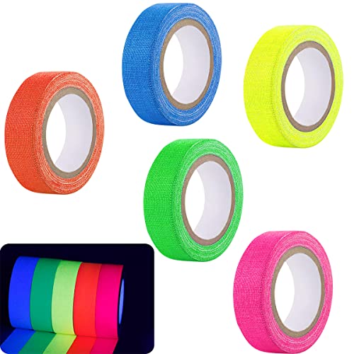 RosyFate Fluoreszierendes Klebeband, Buntes Klebeband 5 Rollen, Klebeband Bunt, Gewebeband Bunt, Neon Klebeband, Fluoreszierendes Gewebeband, Tape Art Klebeband, Zum Basteln, Partydekoration, 15mmx5m RosyFate Fluoreszierendes Klebeband, Buntes Klebeband 5 Rollen, Klebeband Bunt, Gewebeband Bunt, Neon Klebeband, Fluoreszierendes Gewebeband, Tape Art Klebeband, Zum Basteln, Partydekoration, 15mmx5m von RosyFate
