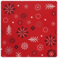 Baumwoll-Stoff "Weihnachtszeit" - Rot von Rot