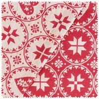 Jacquard-Stoff "Weihnacht" von Rot