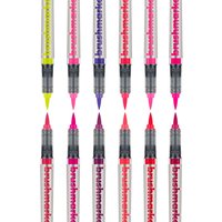 Karin Brushmarker PRO Set, 12 Farben - Flower Colors von Rot