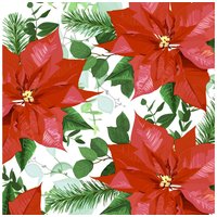 Serviette "Floral Christmas" von Rot