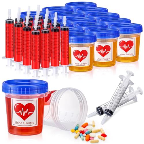 Rotatingpals 46-teiliges Party-Zubehör-Set aus Kunststoff für Getränke, Urinprobenbecher mit Deckel, Klebeetikett für Krankenschwestern, Partygeschenke, Glückwünsche, Abschlussfeier, Rotatingpals 46-teiliges Party-Zubehör-Set aus Kunststoff für Getränke, Urinprobenbecher mit Deckel, Klebeetikett für Krankenschwestern, Partygeschenke, Glückwünsche, Abschlussfeier, von Rotatingpals