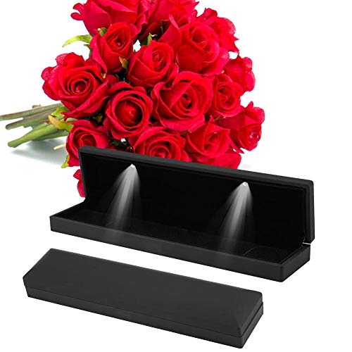 Rotekt Schmuckschatulle mit LED Licht, Schmuckschachtel, Led Beleuchtete Halskette Schmuck Vitrine Aufbewahrungsbox, Wird Für Weihnachtsgeschenke Valentinstagsgeschenke Rotekt Schmuckschatulle mit LED Licht, Schmuckschachtel, Led Beleuchtete Halskette Schmuck Vitrine Aufbewahrungsbox, Wird Für Weihnachtsgeschenke Valentinstagsgeschenke von Rotekt