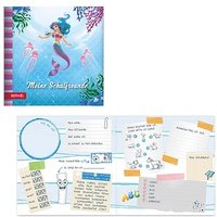 ROTH Freundebuch Meerjungfrau ca. A4 liniert, blau Hardcover 64 Seiten von Roth