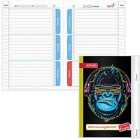 ROTH Hausaufgabenheft Cool Monkey für clevere Faule liniert A5 ohne Rand, 104 Blatt ROTH Hausaufgabenheft Cool Monkey für clevere Faule liniert A5 ohne Rand, 104 Blatt von Roth