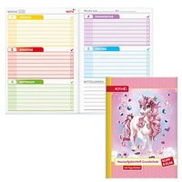 ROTH Hausaufgabenheft Einhorn Beauty Klipp & Klar liniert A5 ohne Rand, 96 Blatt ROTH Hausaufgabenheft Einhorn Beauty Klipp & Klar liniert A5 ohne Rand, 96 Blatt von Roth