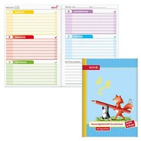 ROTH Hausaufgabenheft Flinki & Schlau Klipp & Klar liniert A5 ohne Rand, 96 Blatt ROTH Hausaufgabenheft Flinki & Schlau Klipp & Klar liniert A5 ohne Rand, 96 Blatt von Roth