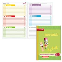 ROTH Hausaufgabenheft Hurra Schule Klipp & Klar liniert A5 ohne Rand, 96 Blatt ROTH Hausaufgabenheft Hurra Schule Klipp & Klar liniert A5 ohne Rand, 96 Blatt von Roth