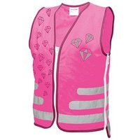 ROTH Mädchen Kinder-Warnweste Diamant pink Einheitsgröße von Roth