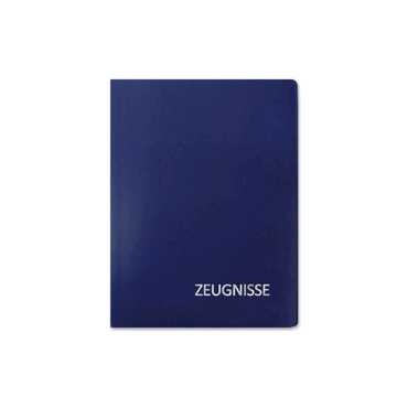 Roth Zeugnismappe Basic - 20 Hüllen blau. von Roth