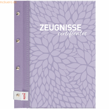 Roth Zeugnismappe Pattern mit Buchschrauben -Lila Paradise- hell-lila Roth Zeugnismappe Pattern mit Buchschrauben -Lila Paradise- hell-lila von Roth