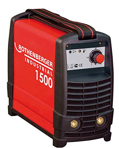 ROTHENBERGER Industrial Inverter Schweißgerät TIG | 100 A | inkl. Schweißkabel mit Elektrodenhalter | inkl. Schweißhalter mit Masseklemme | leicht | stufenlos regulierbar von Rothenberger