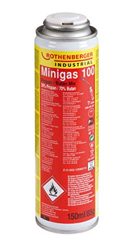 ROTHENBERGER Industrial - Minigas 100 - Brenngas-Kartusche - Butan/Propan Mix - 150 ml, 35504 von Rothenberger