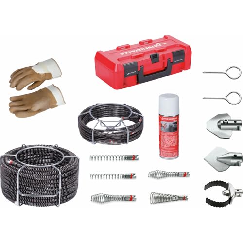 ROTHENBERGER Spiralen-/Werkzeugset Standard ohne Führungsschlauch, 16-22mm Spiraldurchmesser | 072956X | Set für Rohrreinigung ROTHENBERGER Spiralen-/Werkzeugset Standard ohne Führungsschlauch, 16-22mm Spiraldurchmesser | 072956X | Set für Rohrreinigung von Rothenberger