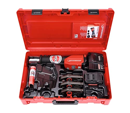 ROTHENBERGER ROMAX 4000 Set Pressmaschine Standard, EU, 4Ah Akku Kapazität, M Pressbacken Kontur, 15mm-22mm-28mm Arbeitsbereich Durchmesser | 1000001927 | Einpresswerkzeug für Rohre, Presswerkzeug ROTHENBERGER ROMAX 4000 Set Pressmaschine Standard, EU, 4Ah Akku Kapazität, M Pressbacken Kontur, 15mm-22mm-28mm Arbeitsbereich Durchmesser | 1000001927 | Einpresswerkzeug für Rohre, Presswerkzeug von Rothenberger