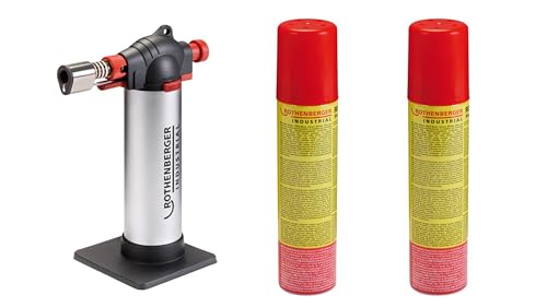 ROTHENBERGER Industrial - Crème Brûlée Gourmetbrenner inkl. 2x Nachfüllgas | Bunsenbrenner | Küchenbrenner | Lötbrenner | 450° Arbeitstemperatur | großer Gastank ROTHENBERGER Industrial - Crème Brûlée Gourmetbrenner inkl. 2x Nachfüllgas | Bunsenbrenner | Küchenbrenner | Lötbrenner | 450° Arbeitstemperatur | großer Gastank von Rothenberger