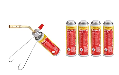 ROTHENBERGER Industrial Lötbrenner inkl. 5x Mini Gaskartusche 150 ml / 85 g | Gasbrenner | Schweißbrenner | Arbeitstemperatur 650°C | 7/16“ EU ROTHENBERGER Industrial Lötbrenner inkl. 5x Mini Gaskartusche 150 ml / 85 g | Gasbrenner | Schweißbrenner | Arbeitstemperatur 650°C | 7/16“ EU von Rothenberger