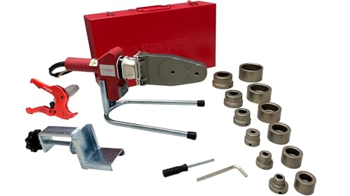 ROTHENBERGER Industrial Muffenschweißgerät (20 mm, 25 mm, 32 mm, 40 mm, 50 mm, 63 mm) im Koffer | Digitalanzeige +++ Kunststoff-Rohrschere Ø 42 mm | Schweißgerät für Rohre, Muffen und Formstücke von Rothenberger
