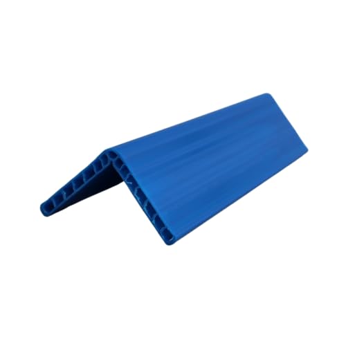 (1x) Kantenschutzwinkel 300 mm – Blau | 120 x 120 x 12 mm | Kantenschoner aus PE-Kunststoff | bruchfest, formstabil & kältebeständig – für Ladungssicherung mit Zurrgurten von Rothschenk