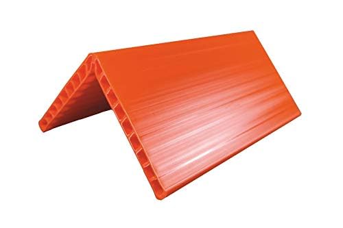 (1x) Kantenschutzwinkel 400 mm | Kantenschoner aus Kunststoff (PE) | bruchfest, formstabil & kältebeständig – für Ladungssicherung mit Zurrgurten | orange – 190 x 190 x 19 mm von Rothschenk