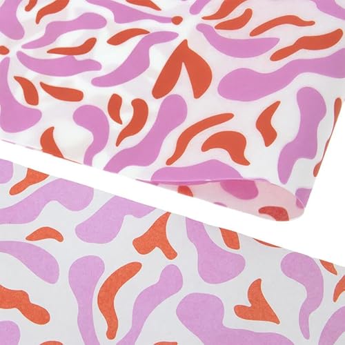 Seidenpapier 50x70cm Blumen Farbe - Seidenpapier Rosa/Rot - Verpackungsmaterial - Seidenpapier zum verpacken - Geschenkpapier decoupage von Rotim.nl