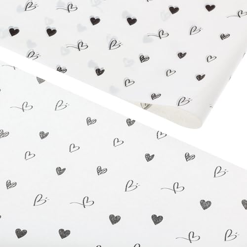 Seidenpapier 50x70cm Herzen 200 Blatt - Seidenpapier Schwarz/Weiß - Tissue Paper - Verpackungsmaterial - Seidenpapier zum verpacken - Geschenkpapier decoupage Seidenpapier 50x70cm Herzen 200 Blatt - Seidenpapier Schwarz/Weiß - Tissue Paper - Verpackungsmaterial - Seidenpapier zum verpacken - Geschenkpapier decoupage von Rotim.nl