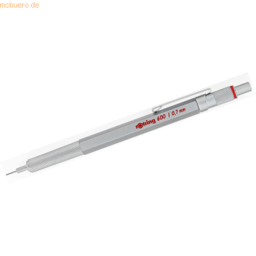 Rotring Feinminenbleistift 600 0,7mm HB silber von Rotring