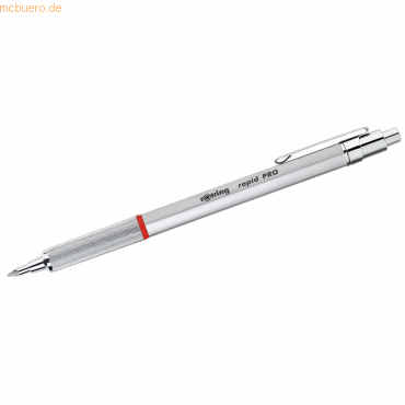 Rotring Feinminenbleistift rapid Pro 0,7mm HB chrom plattiert von Rotring