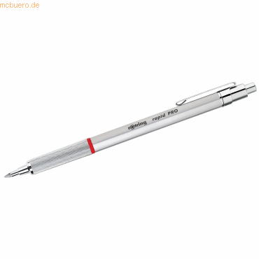 Rotring Kugelschreiber rapid PRO Druckmechanik M chrom von Rotring