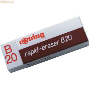 Rotring Radiergummi B20 PVC weiß von Rotring