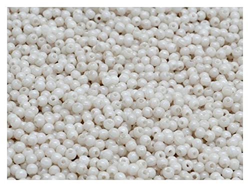 150 pcs Runde Perlen 2 mm, Kreideweiß Luster, Tschechisches Glas 150 pcs Runde Perlen 2 mm, Kreideweiß Luster, Tschechisches Glas von Round Beads