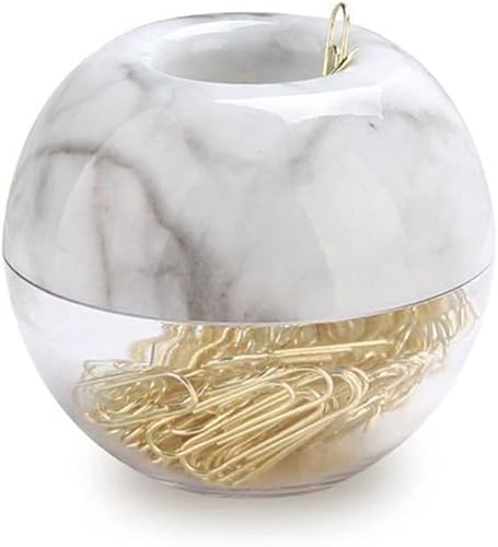 Roundsky Gold Bueroklammern in Eleganten Magnetischen Marmor Clip Halter, 28mm, 100 Clips Roundsky Gold Bueroklammern in Eleganten Magnetischen Marmor Clip Halter, 28mm, 100 Clips von Roundsky